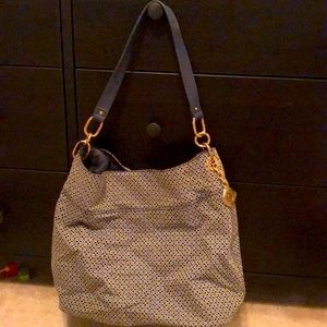 Monogram blue Tommy Hilfiger tote bag